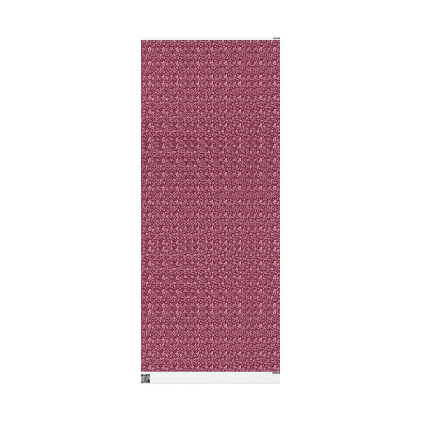 Ruby Toned Rococo Vines Gift Wrap