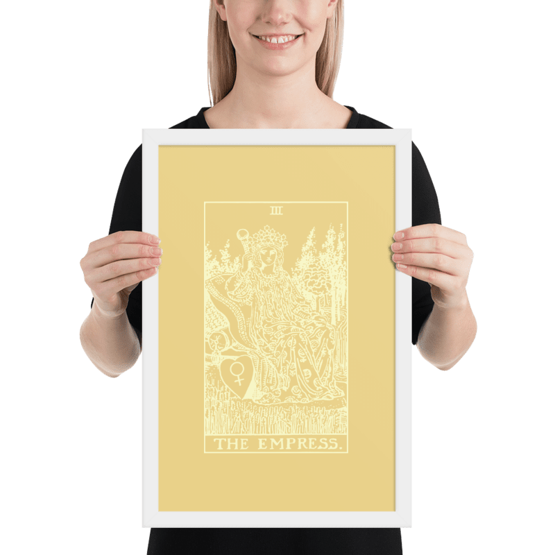 The Empress Tarot Card, Framed