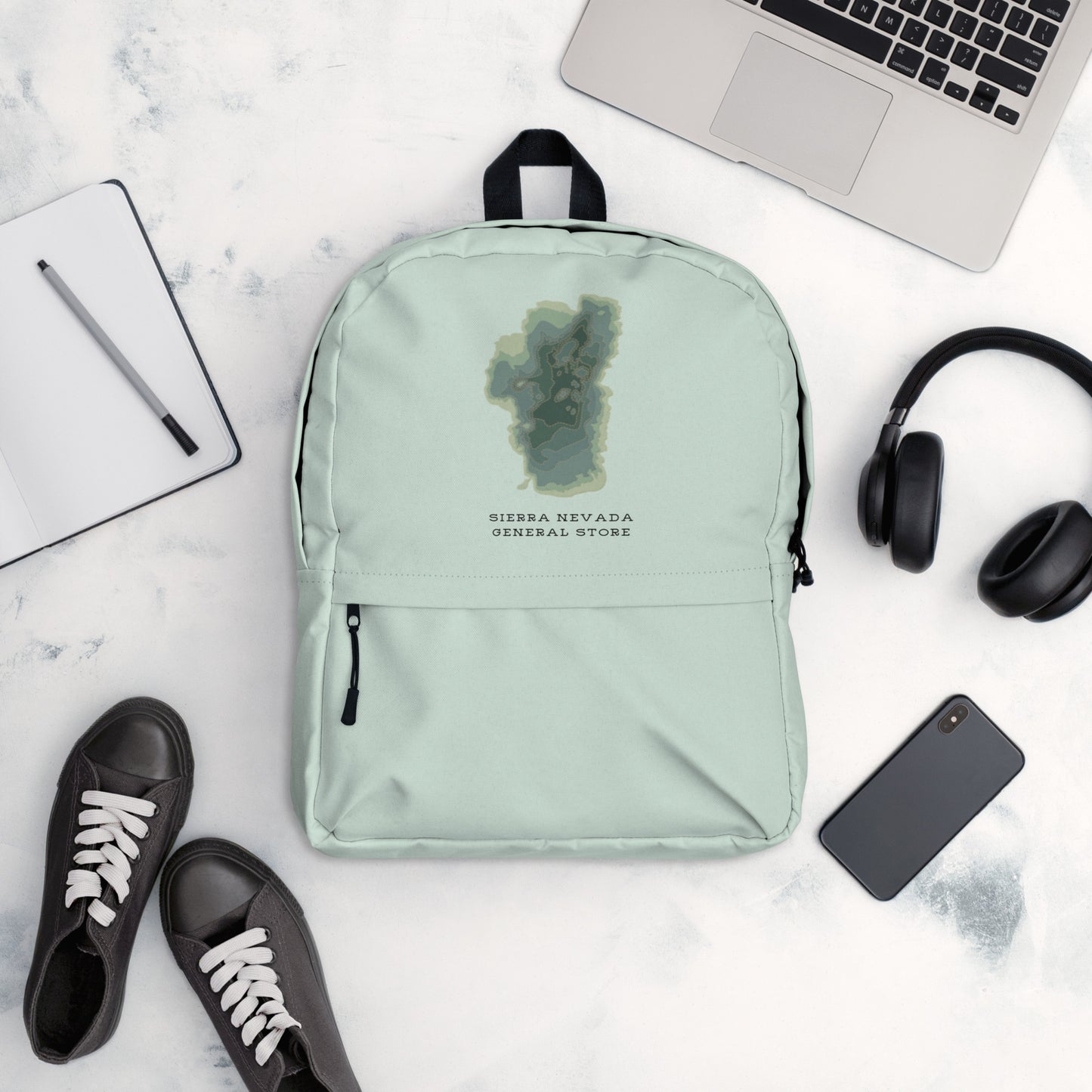 Green Tahoe Depth Map Backpack for Kids