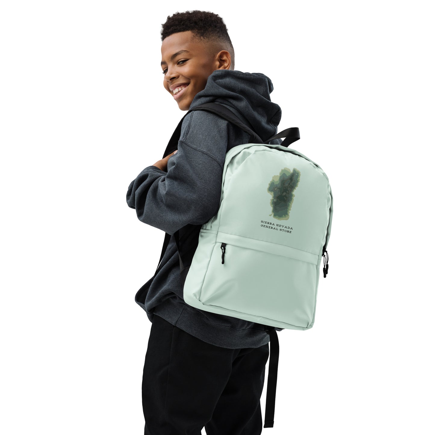 Green Tahoe Depth Map Backpack for Kids