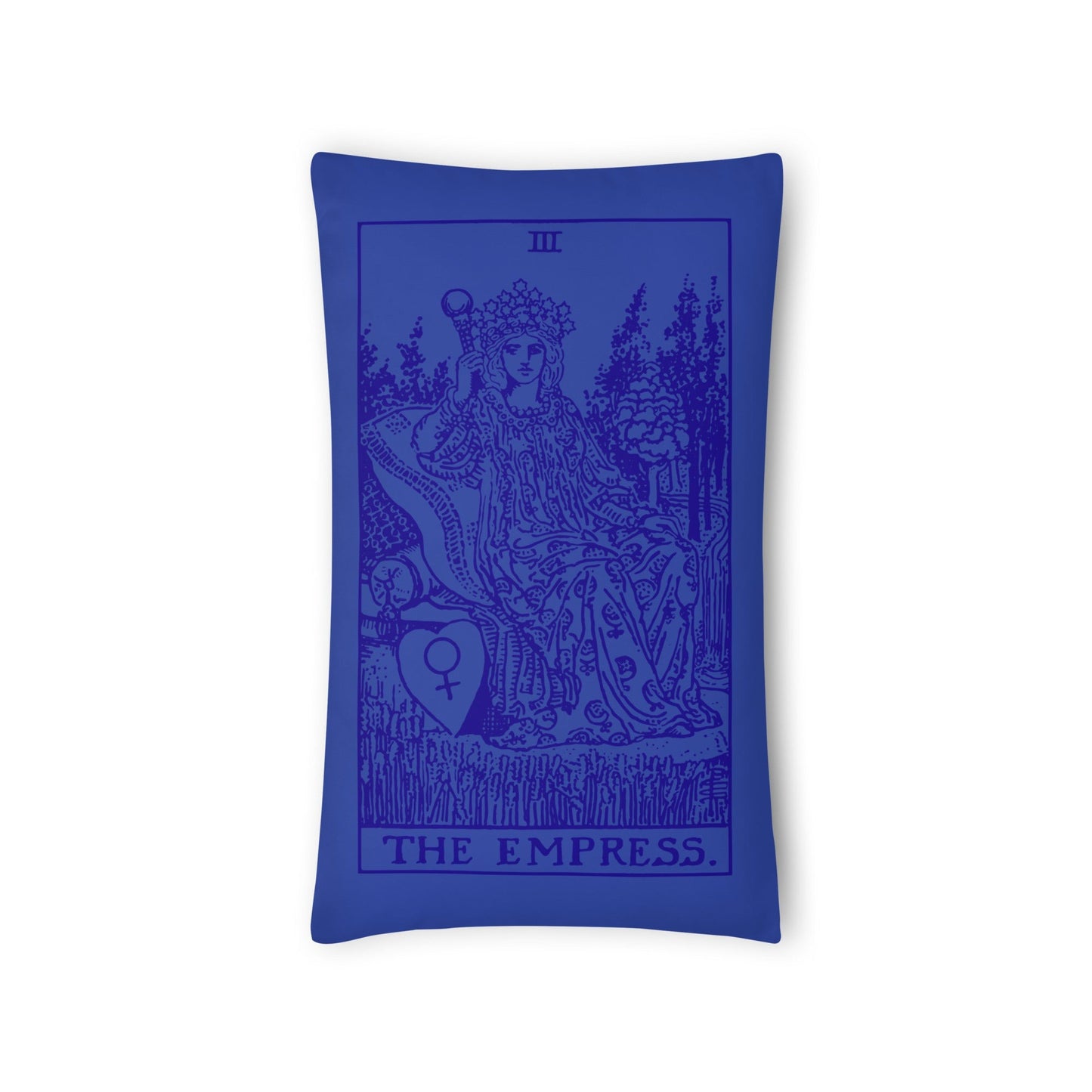 The Empress and Emperor Tarot Card Throw Pillow