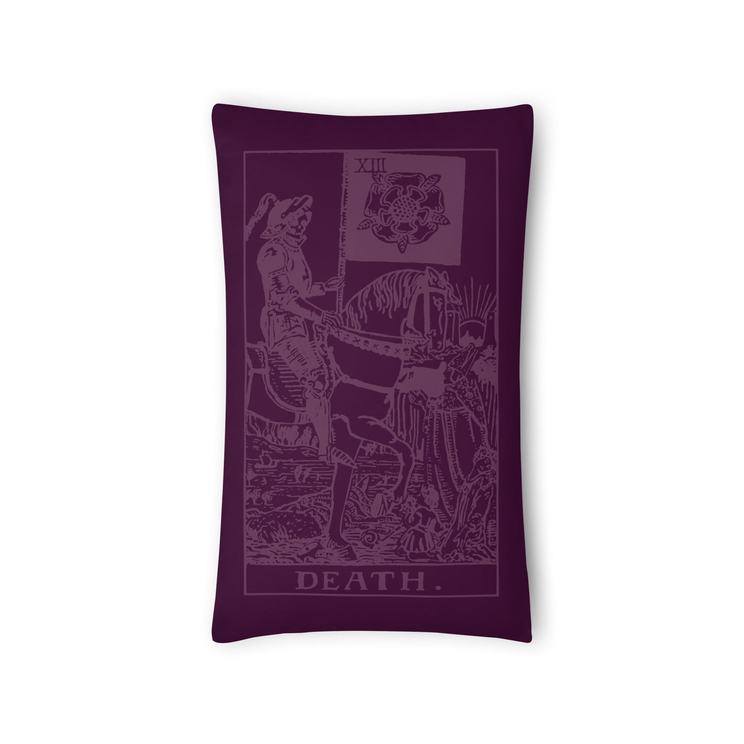Death Tarot Card Throw Pillow