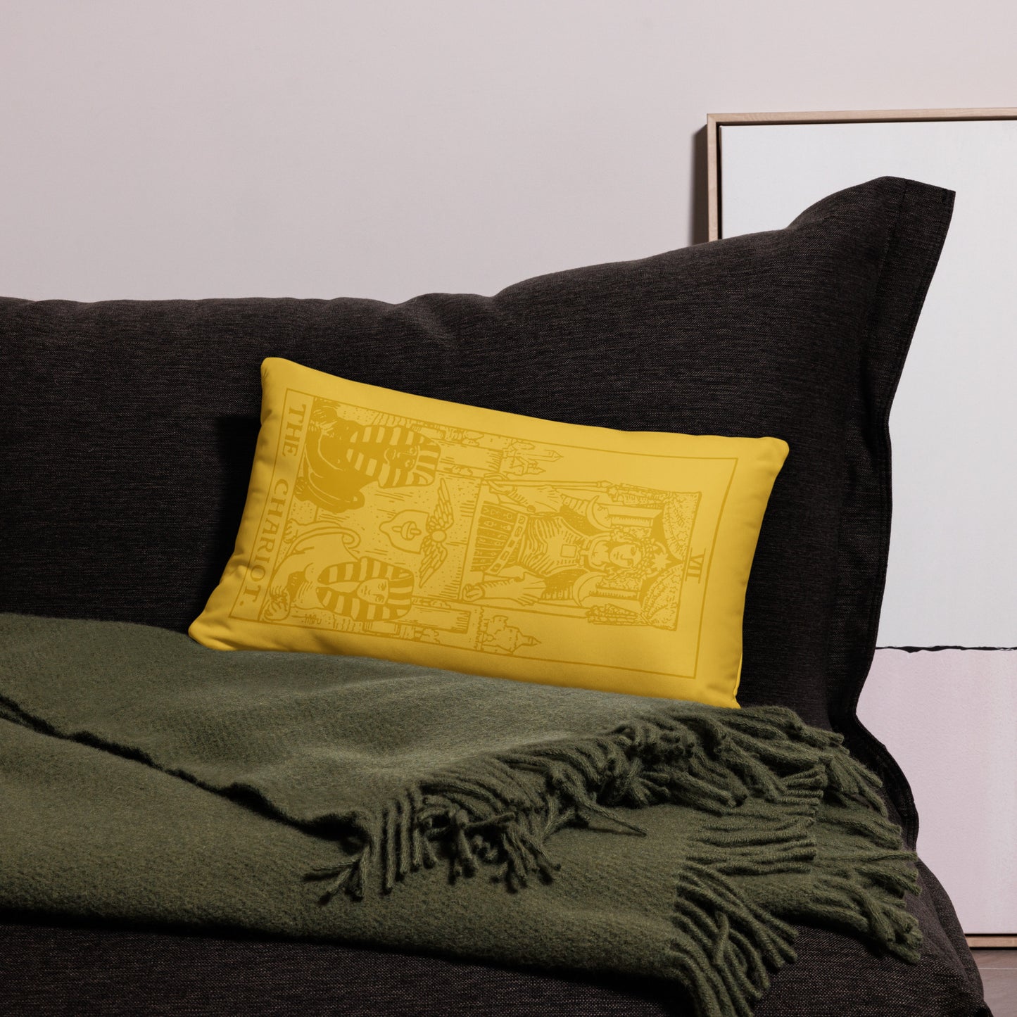 The Chariot Tarot Card Throw Pillow