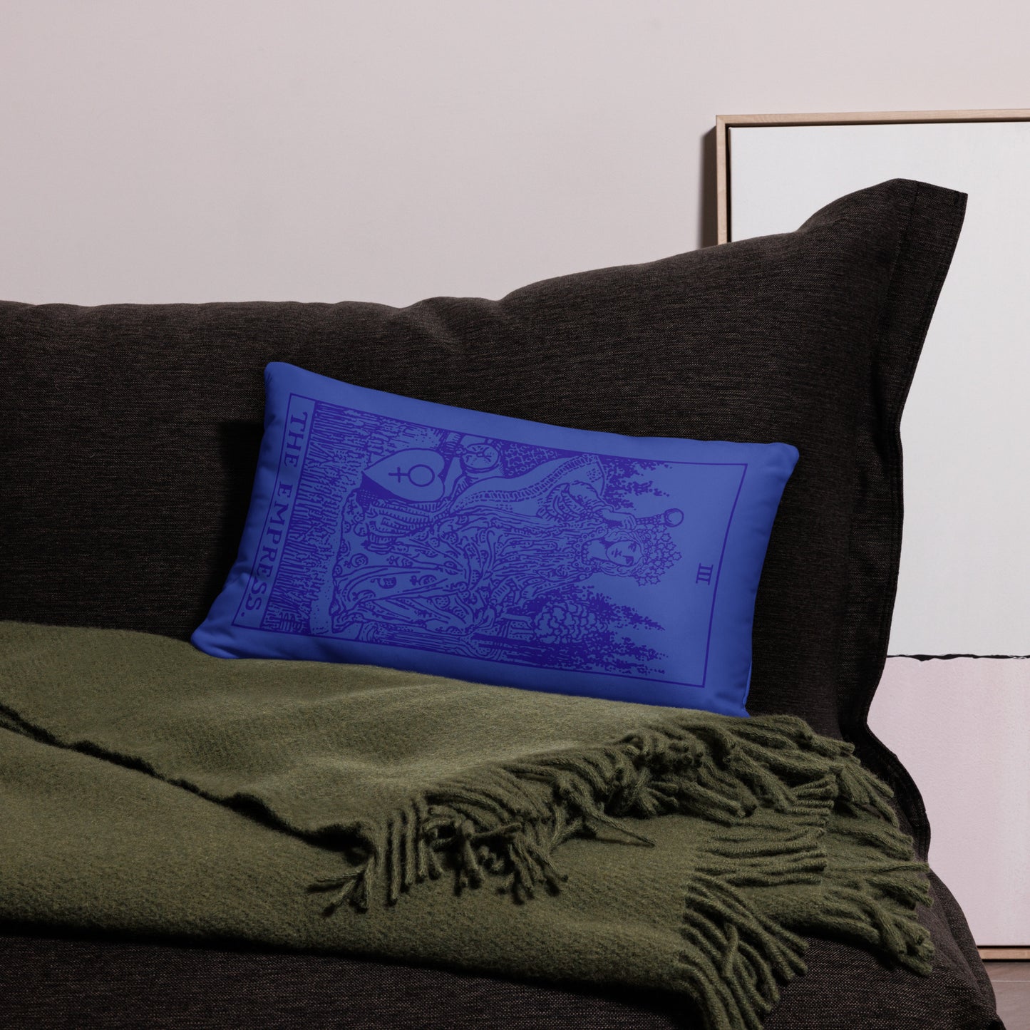 The Empress Tarot Card Throw Pillow