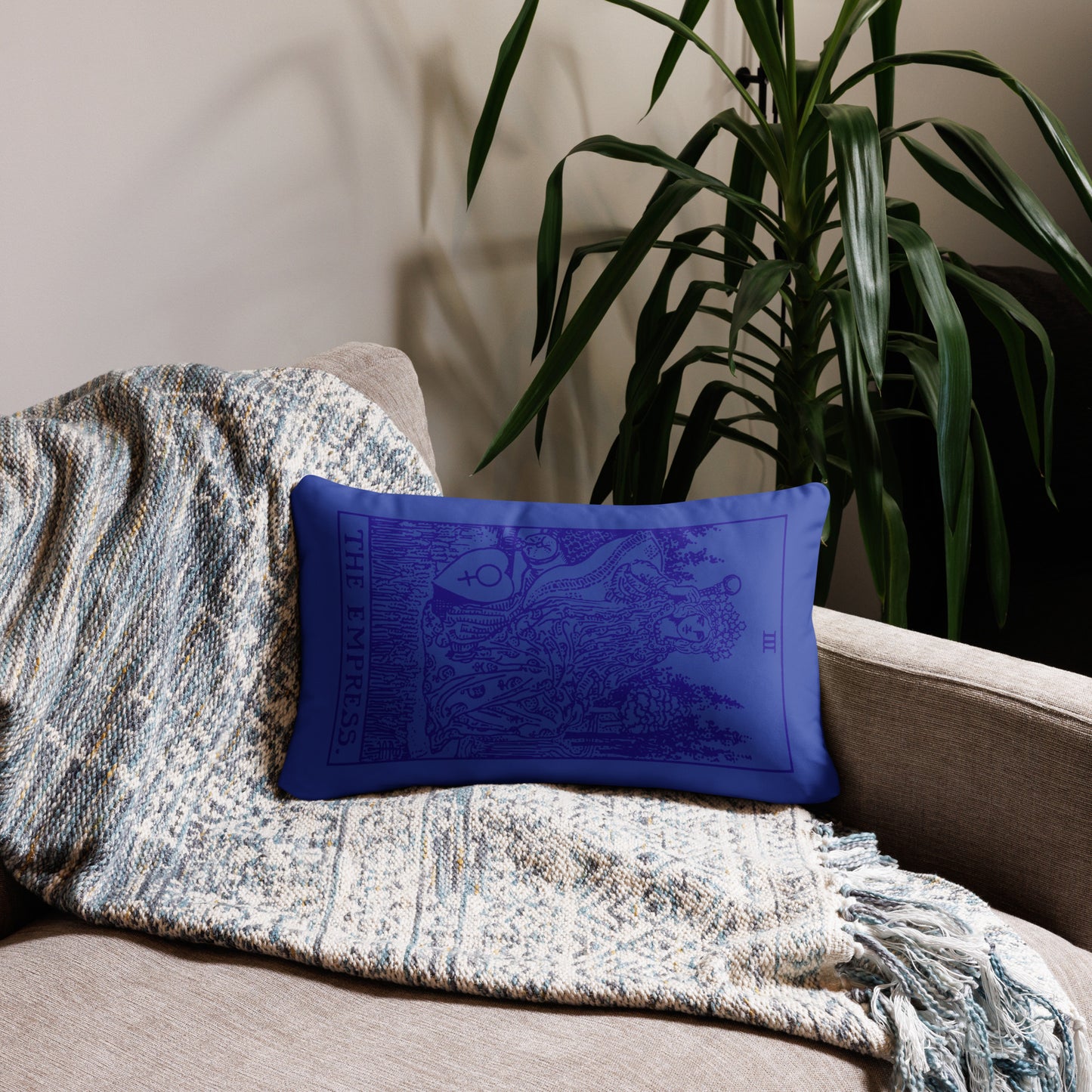 The Empress Tarot Card Throw Pillow