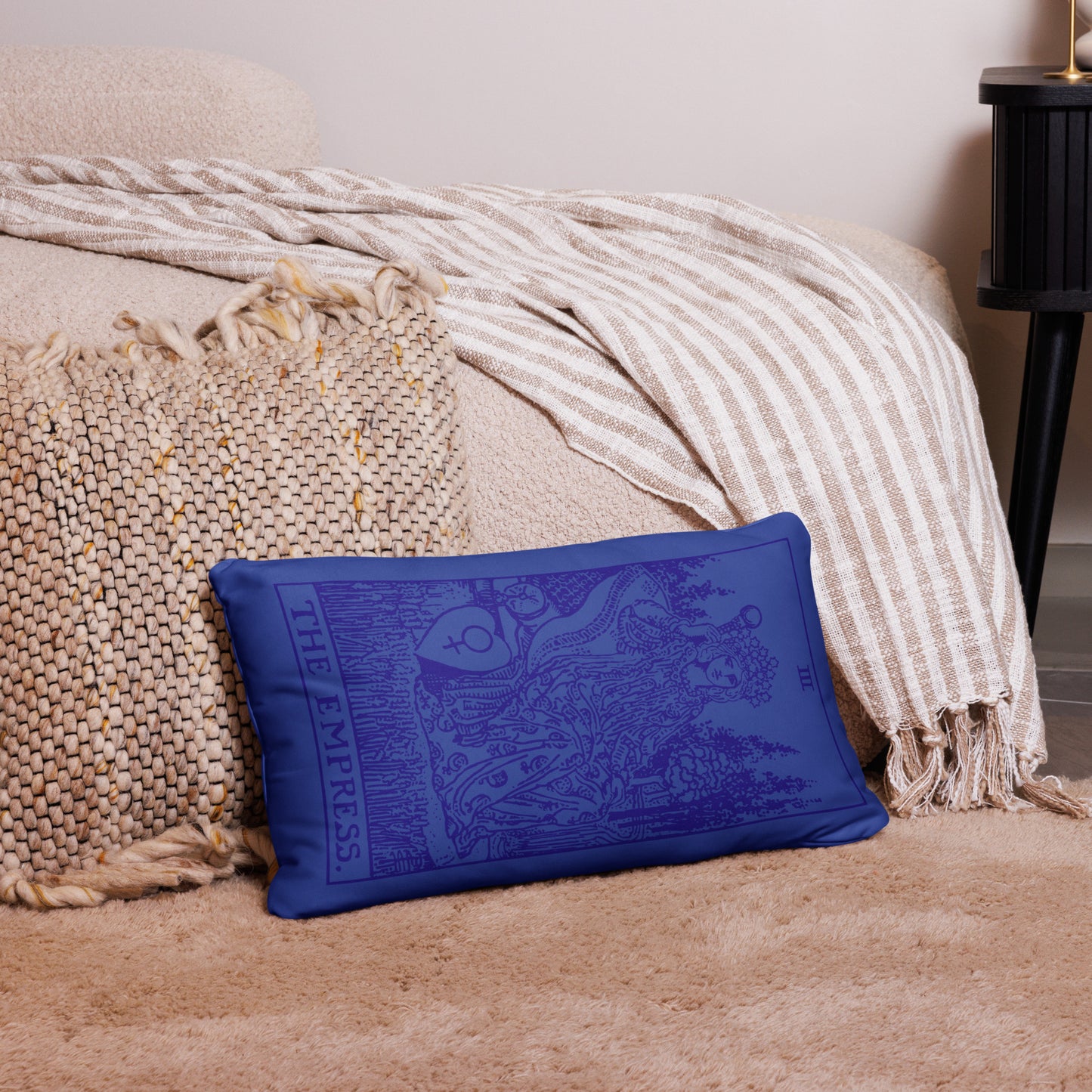 The Empress Tarot Card Throw Pillow