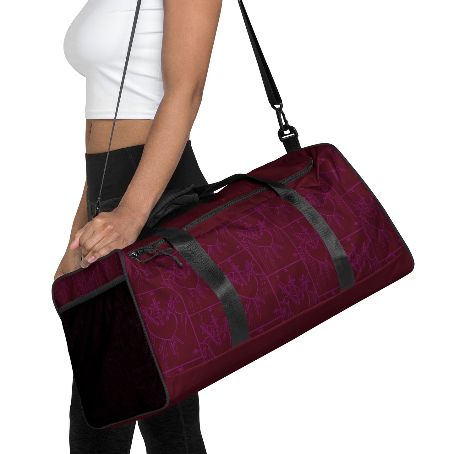 Three Of Swords Tarot Card Duffle Bag
