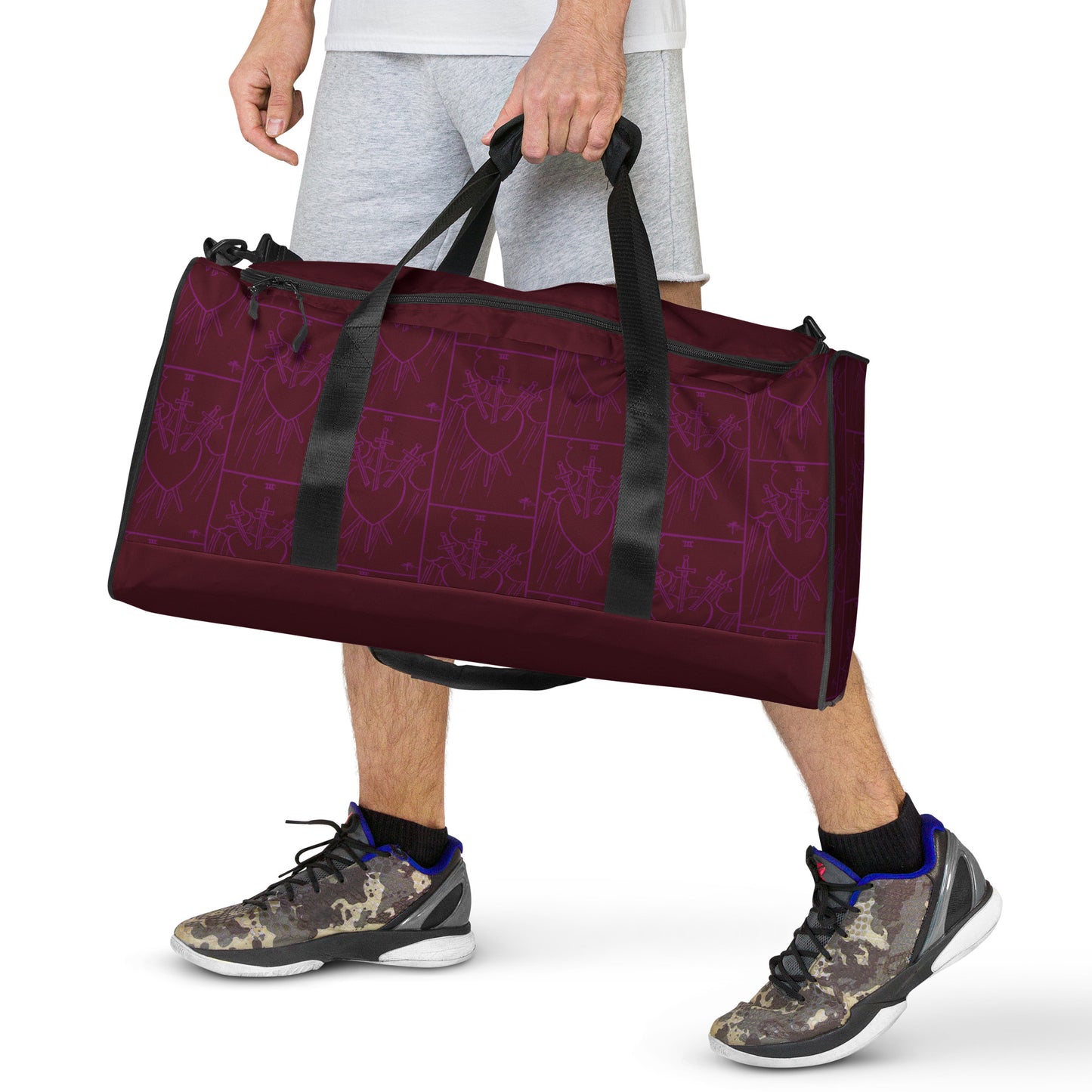 Three Of Swords Tarot Card Duffle Bag