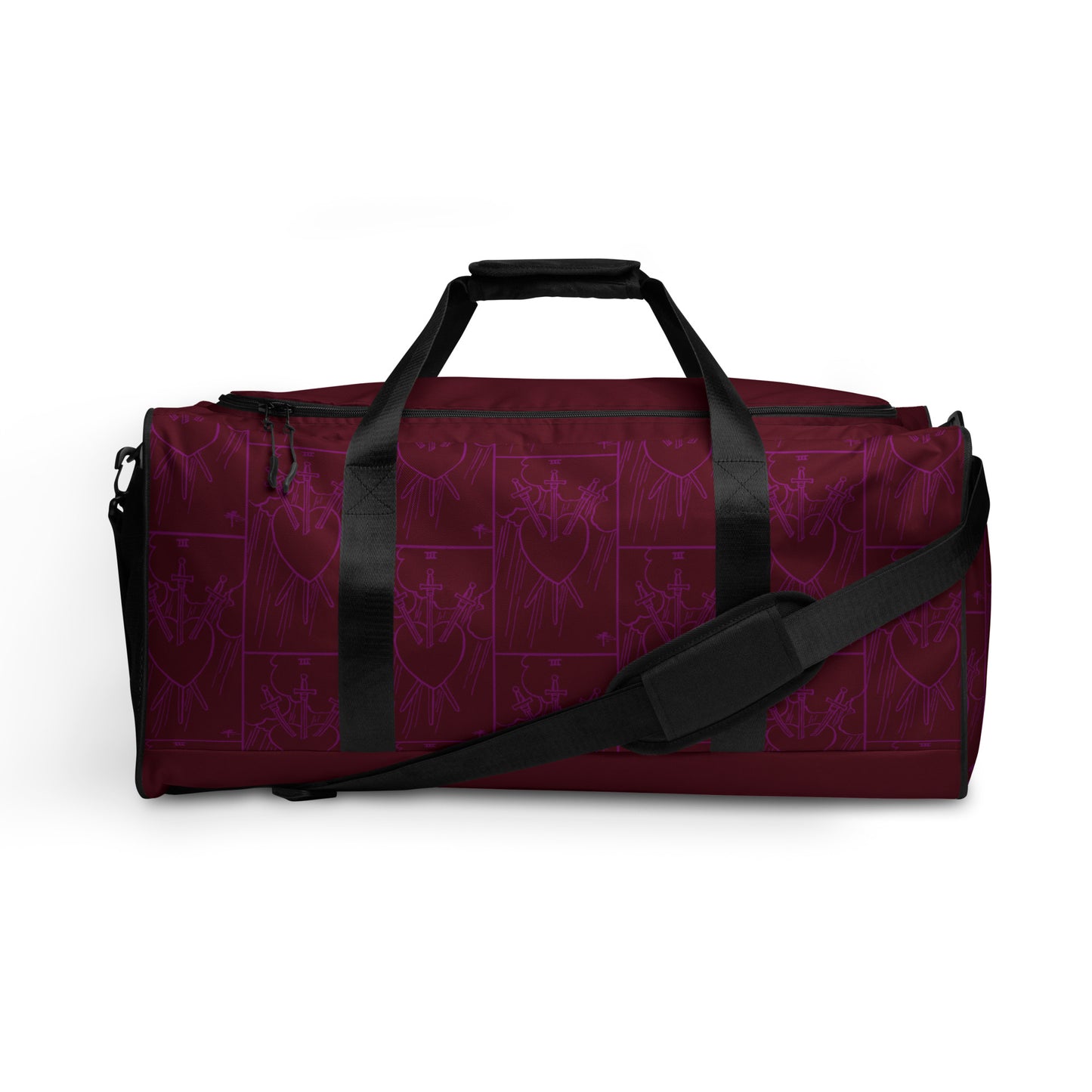 Three Of Swords Tarot Card Duffle Bag