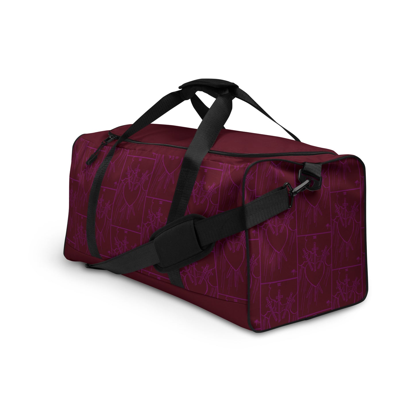 Three Of Swords Tarot Card Duffle Bag