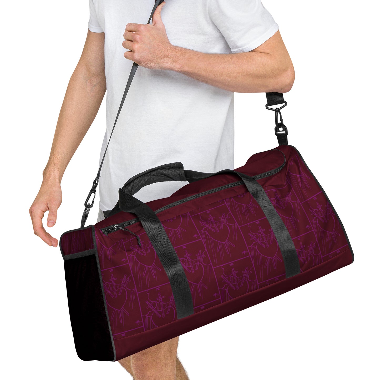 Three Of Swords Tarot Card Duffle Bag