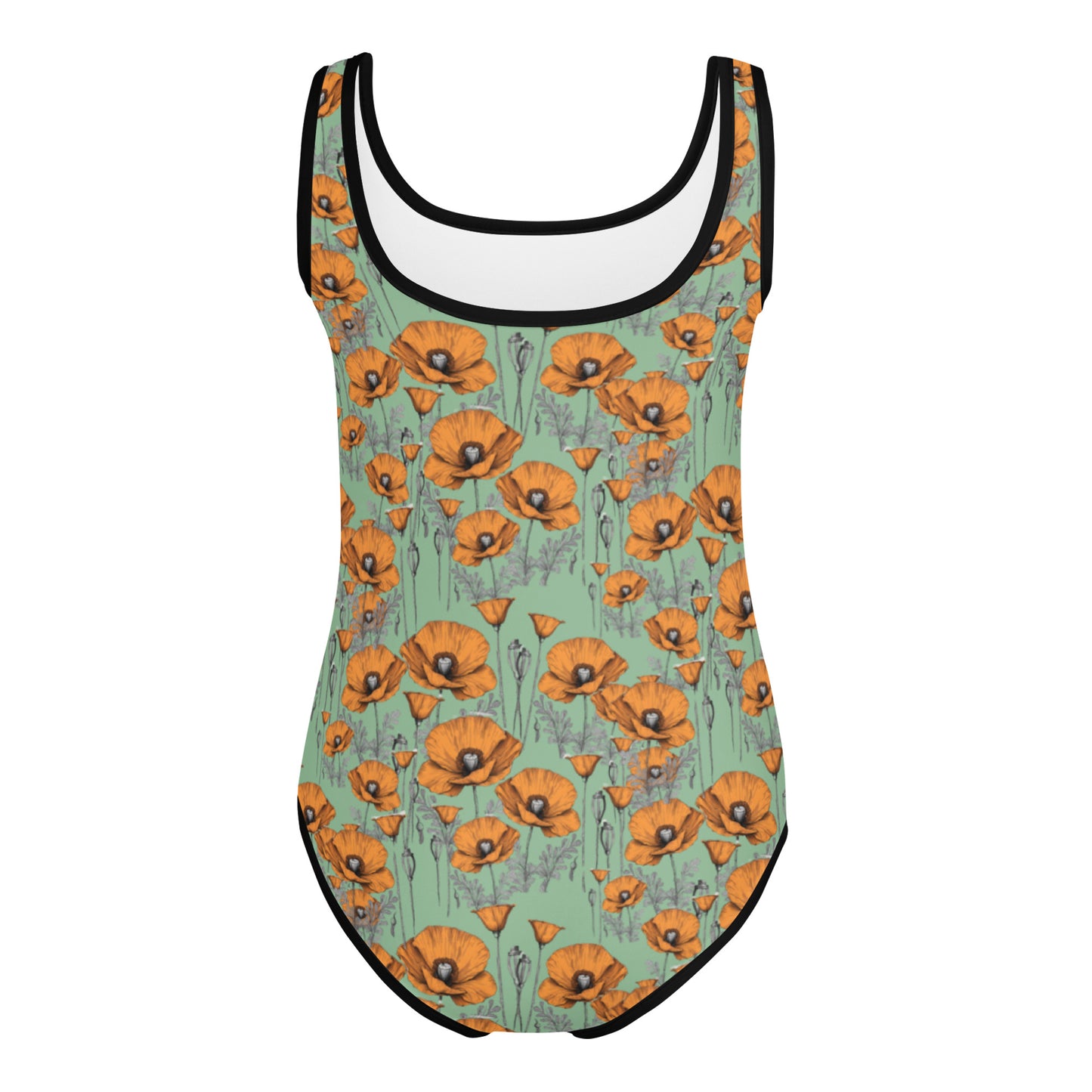 California Poppies One Piece Swimsuit for Tots