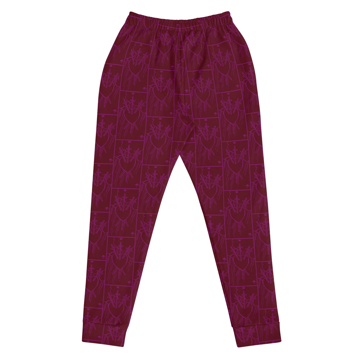 Three of Swords Tarot Card Ladies Joggers