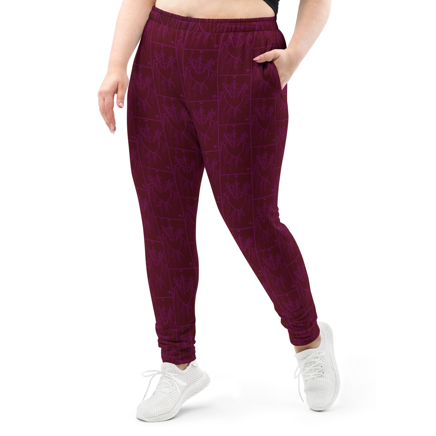 Three of Swords Tarot Card Ladies Joggers
