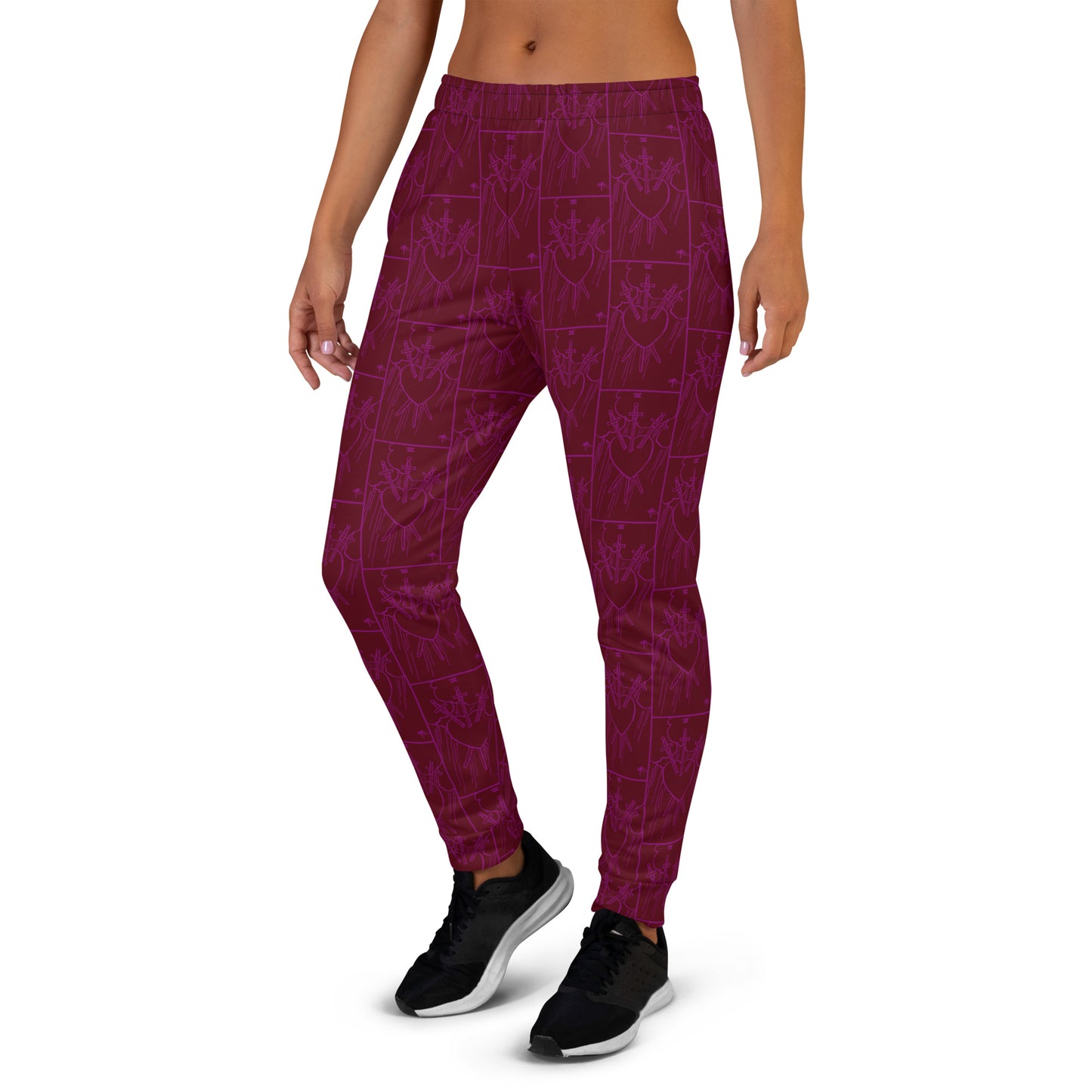 Three of Swords Tarot Card Ladies Joggers