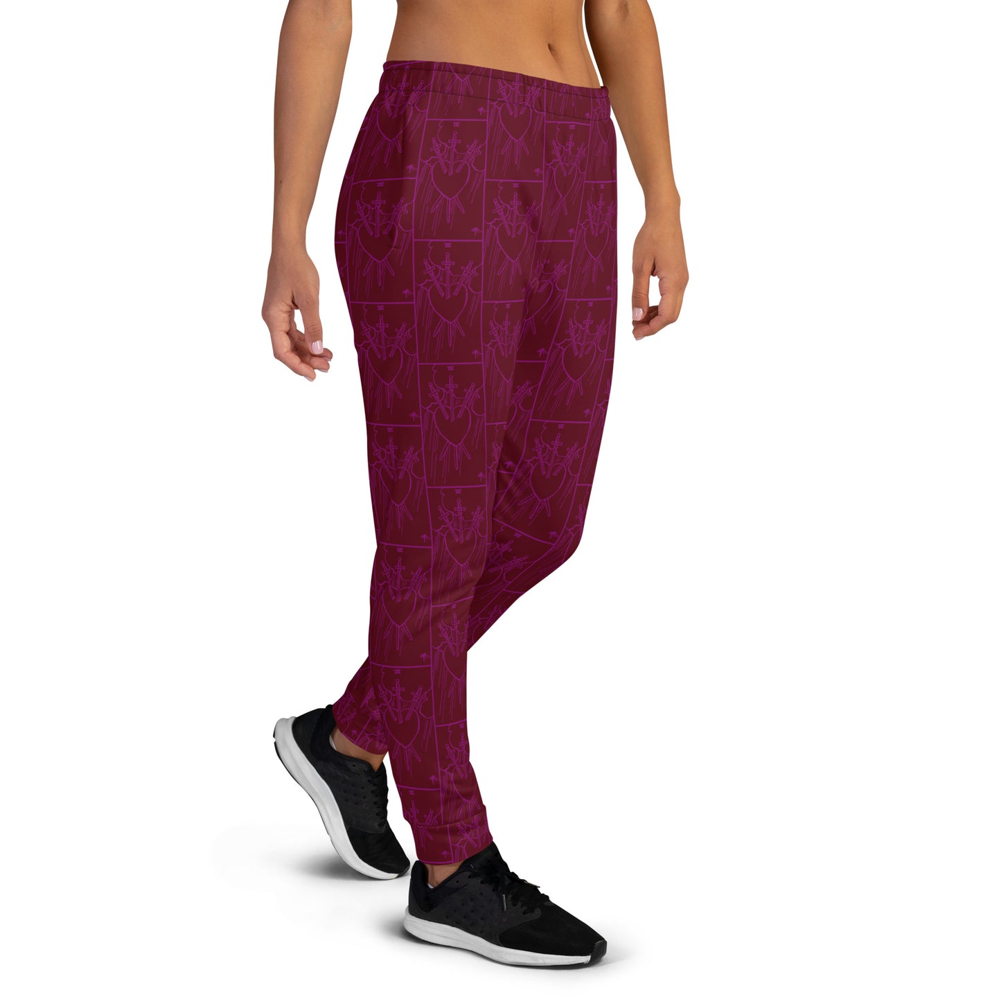 Three of Swords Tarot Card Ladies Joggers