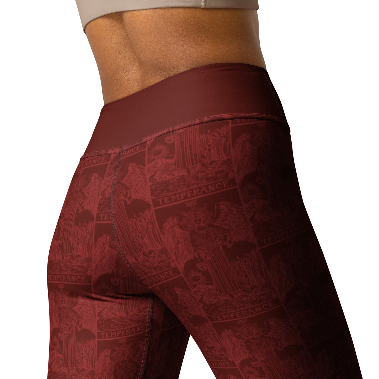 Temperance Tarot Card Yoga Leggings