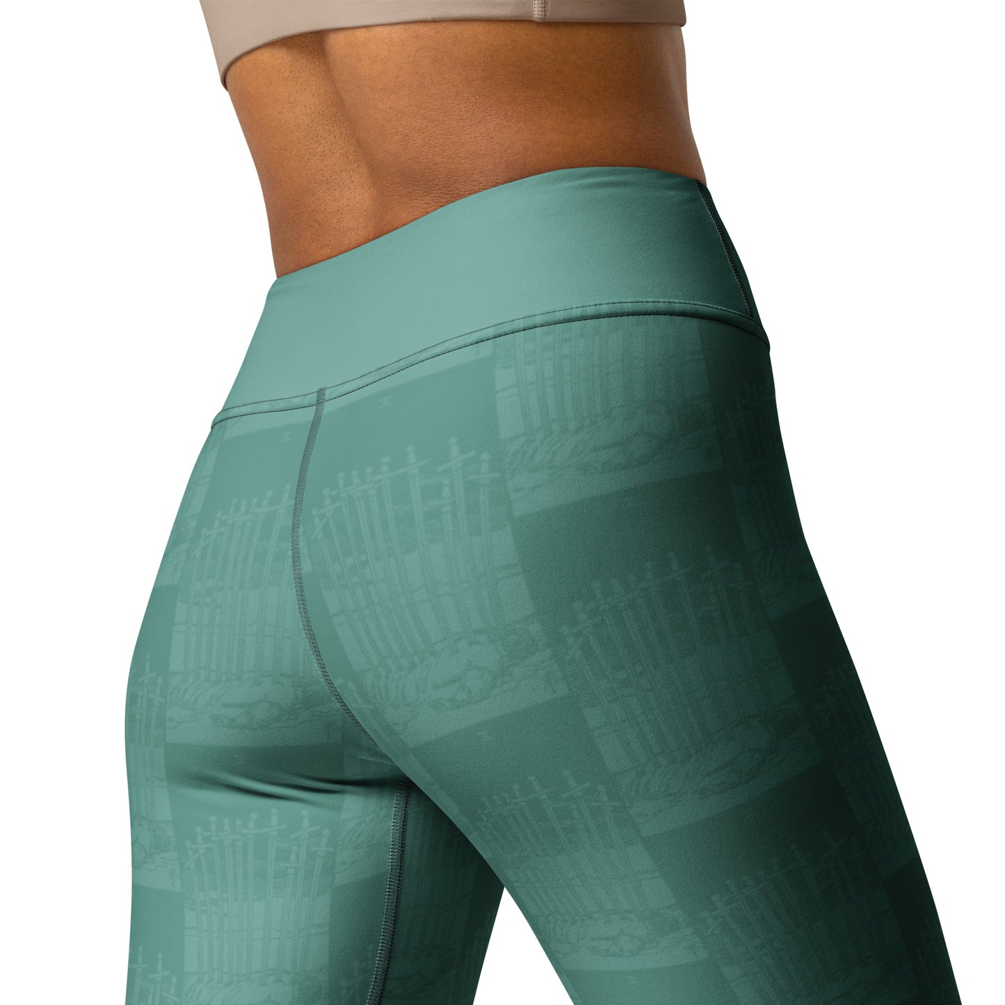 The Ten of Swords Card Yoga Leggings