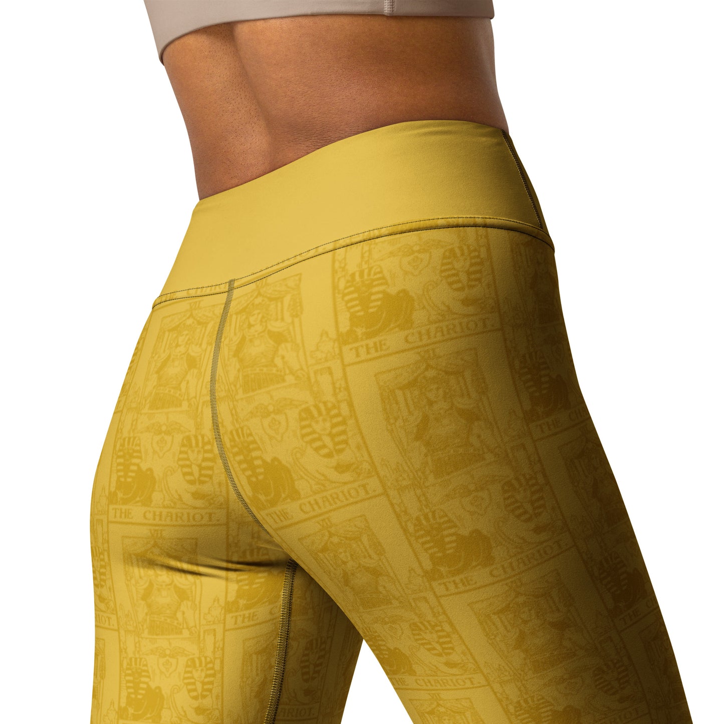 The Chariot Tarot Card Yoga Leggings