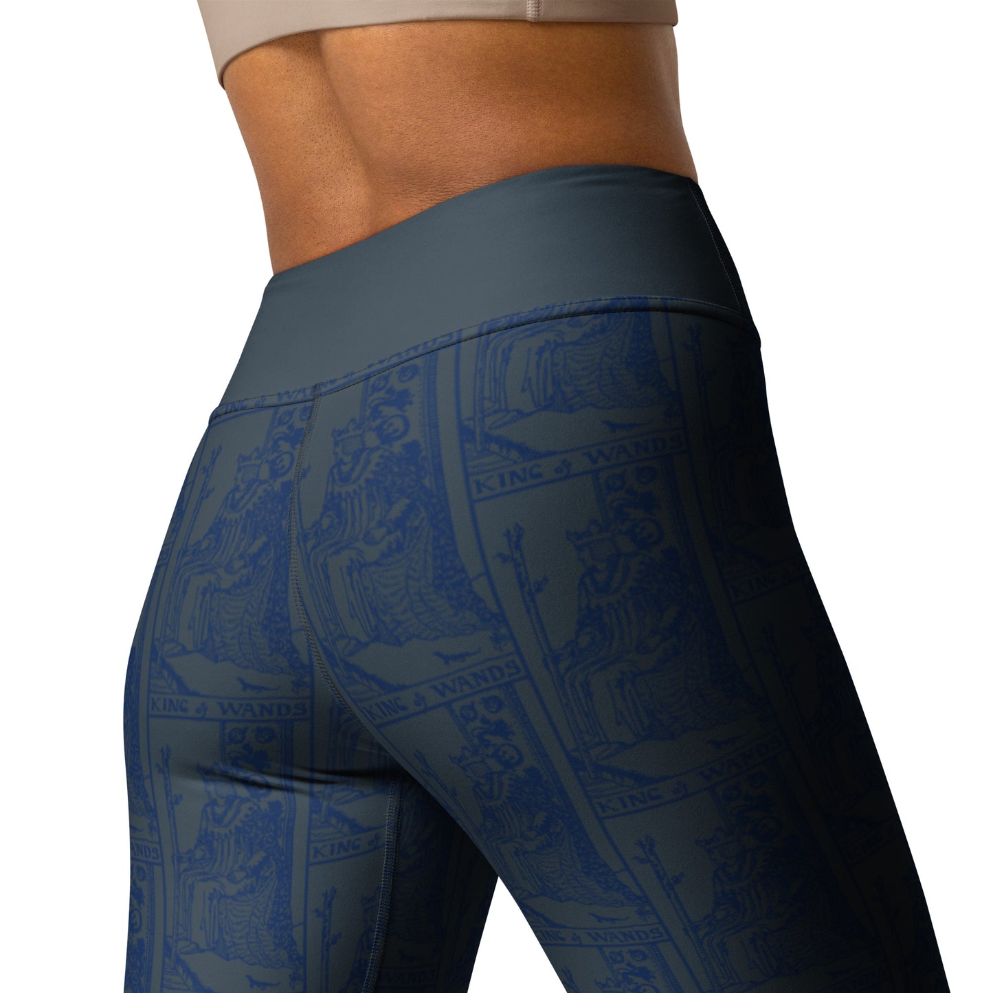 King of Wands Tarot Card Yoga Leggings