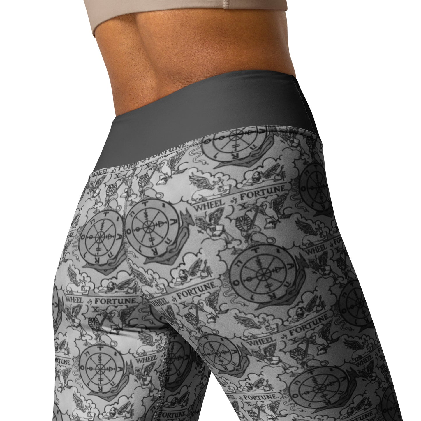 The Wheel of Fortune Card Yoga Leggings
