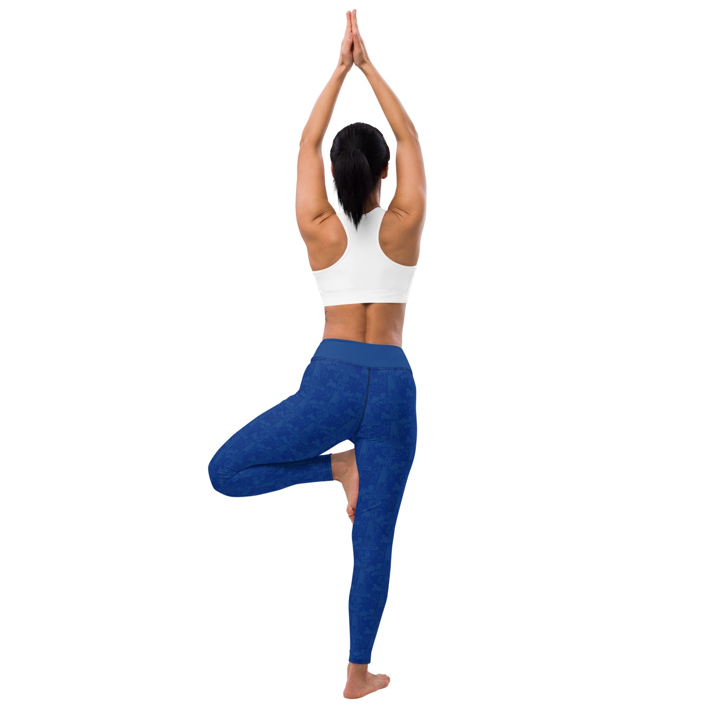 The Tower Tarot Card Yoga Leggings