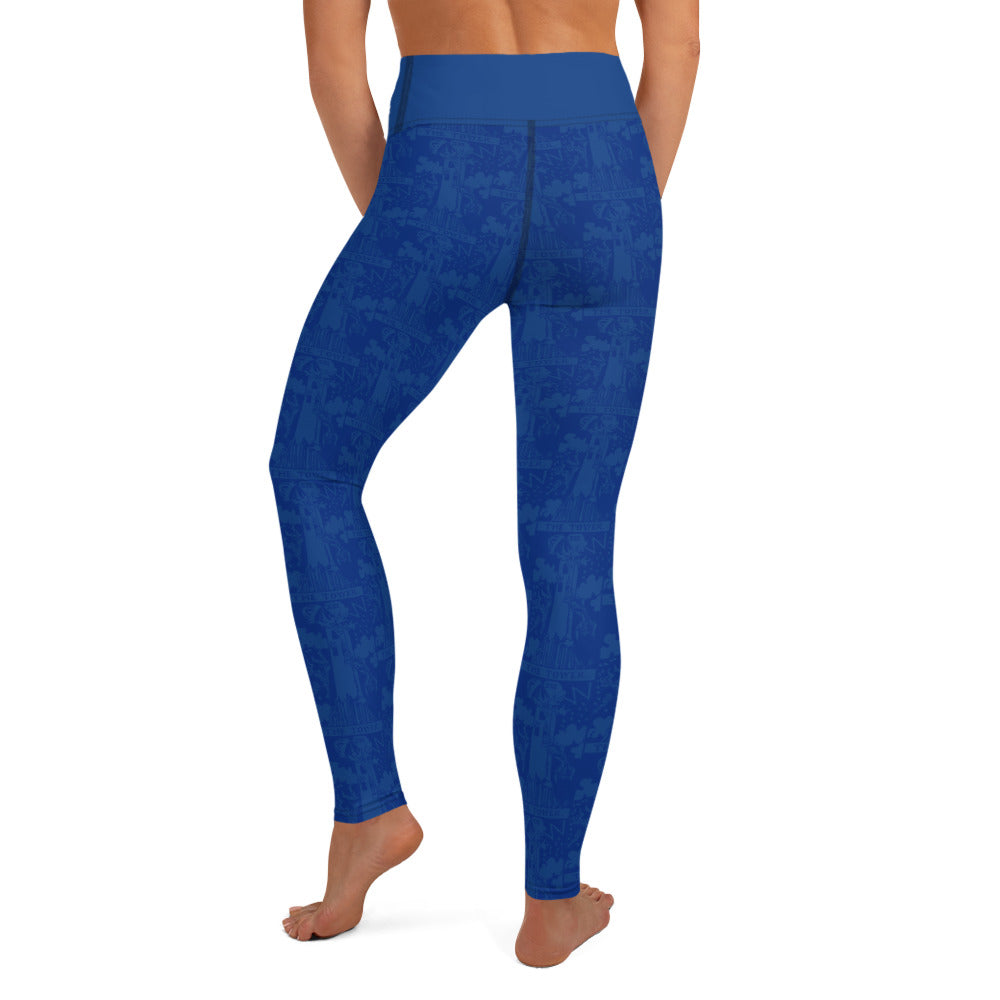 The Tower Tarot Card Yoga Leggings