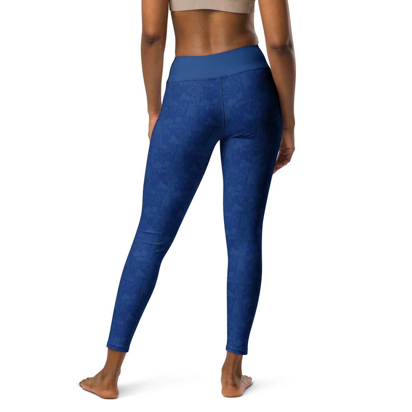 The Tower Tarot Card Yoga Leggings