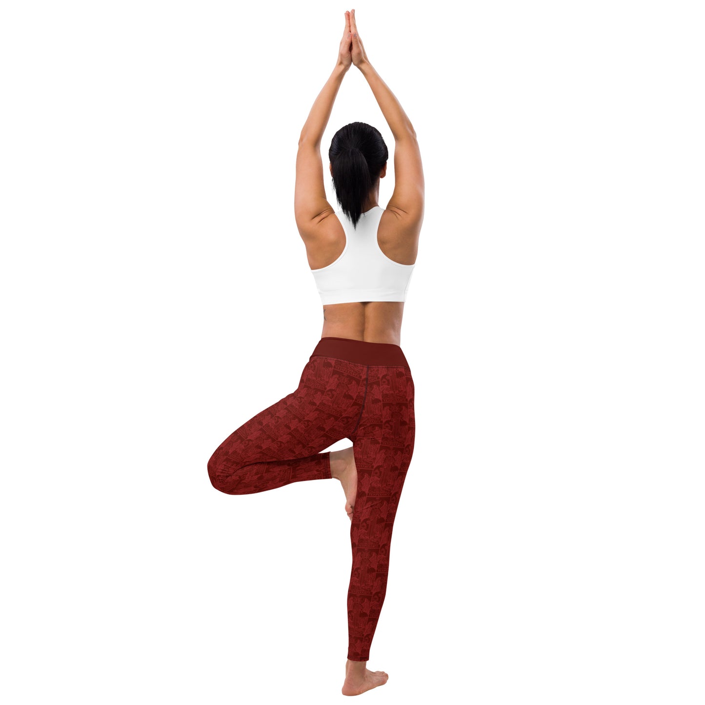 Temperance Tarot Card Yoga Leggings