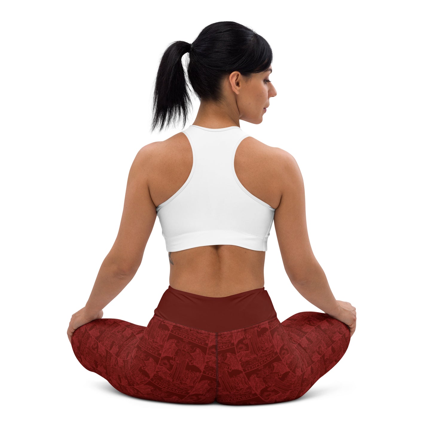 Temperance Tarot Card Yoga Leggings