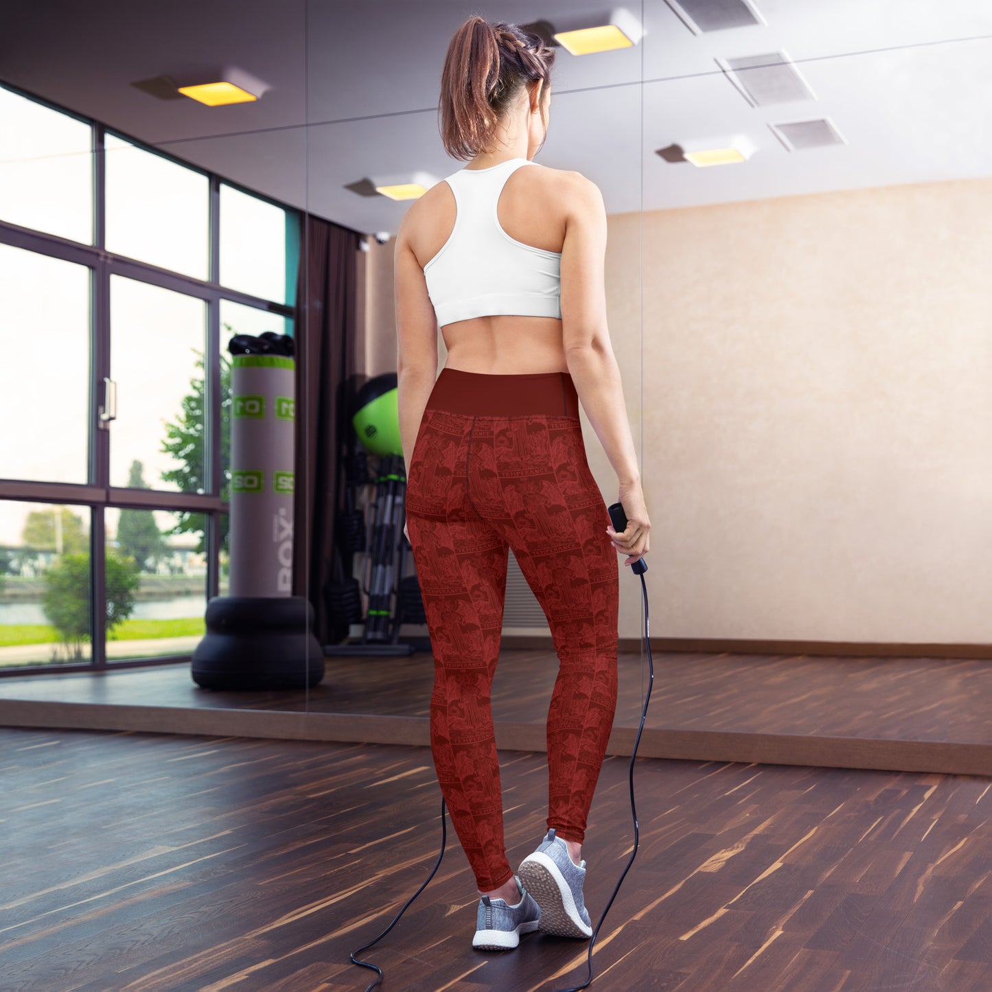 Temperance Tarot Card Yoga Leggings