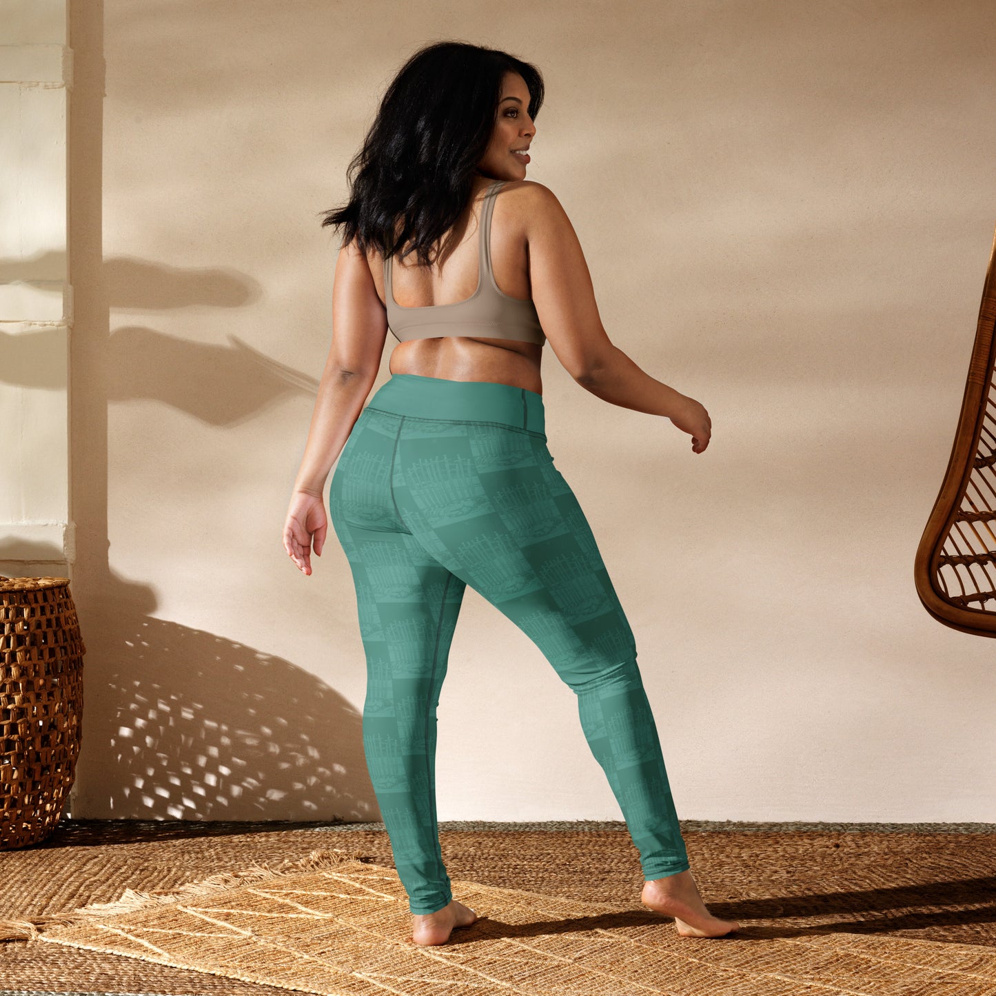 The Ten of Swords Card Yoga Leggings