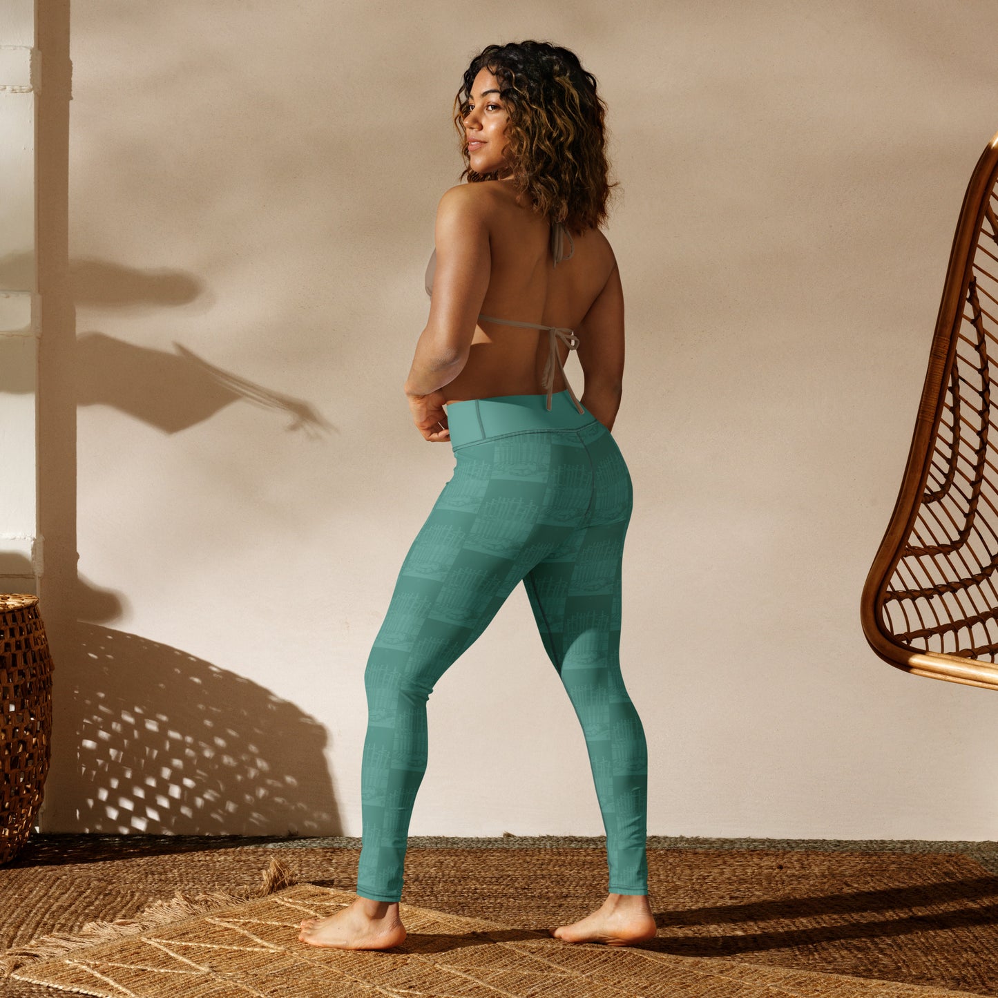 The Ten of Swords Card Yoga Leggings