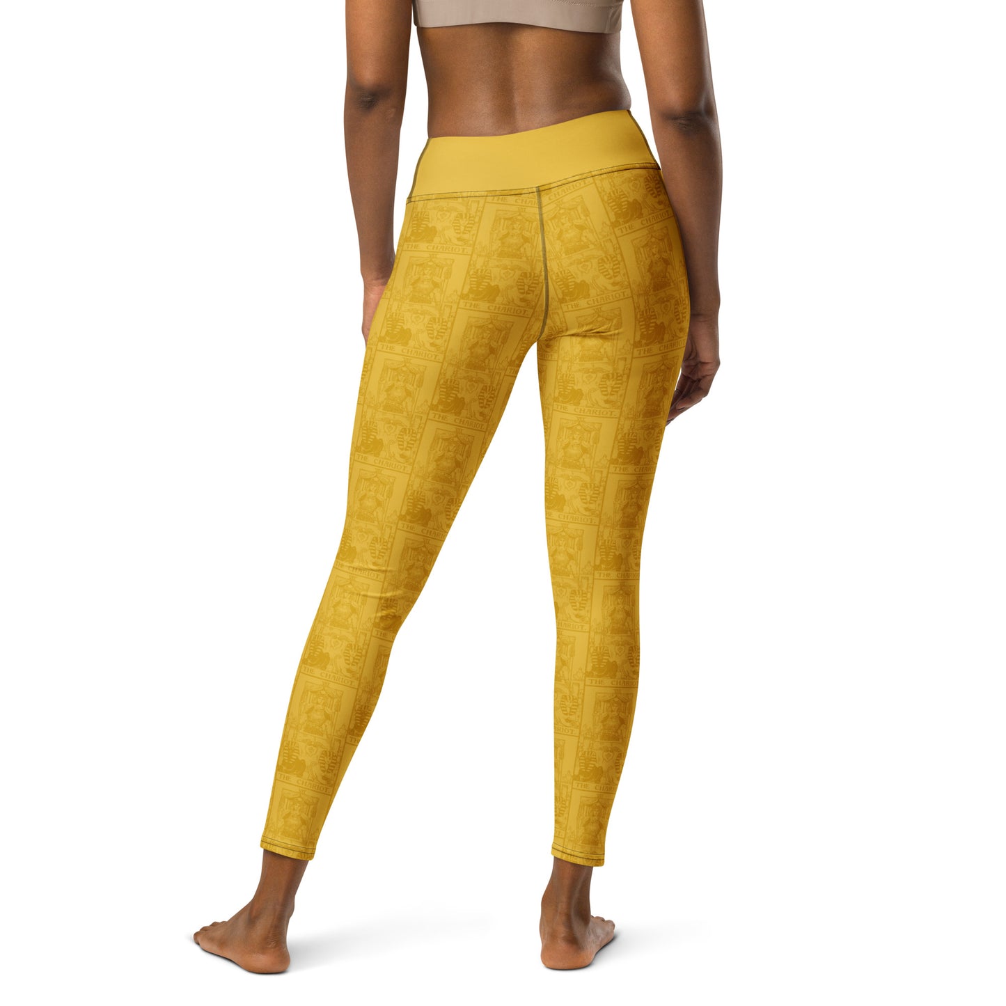 The Chariot Tarot Card Yoga Leggings