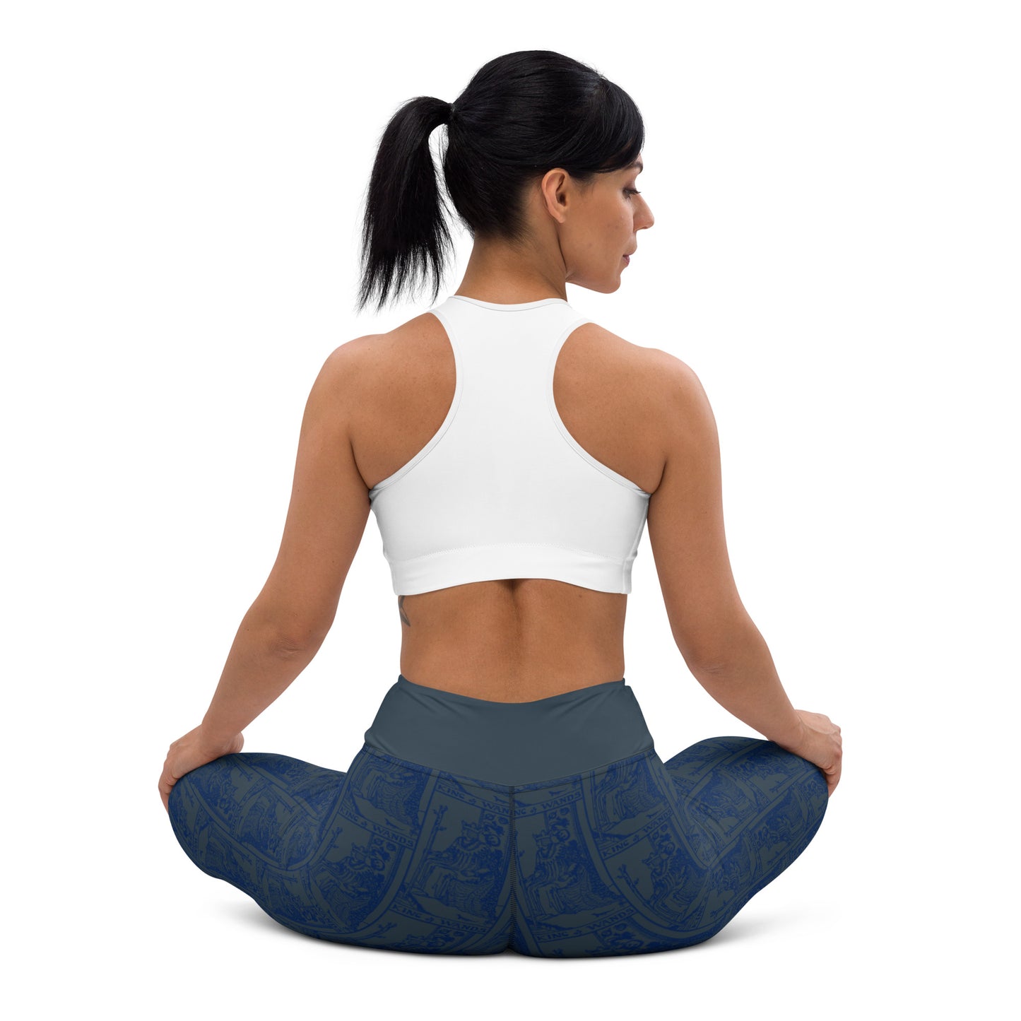 King of Wands Tarot Card Yoga Leggings
