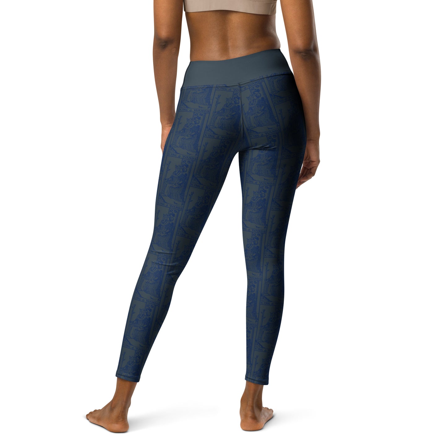 King of Wands Tarot Card Yoga Leggings