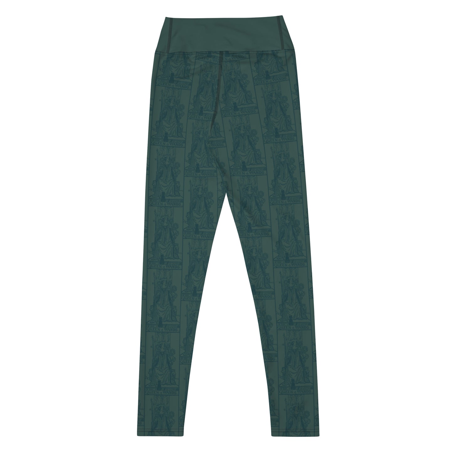 The Queen of Wands Card Yoga Leggings