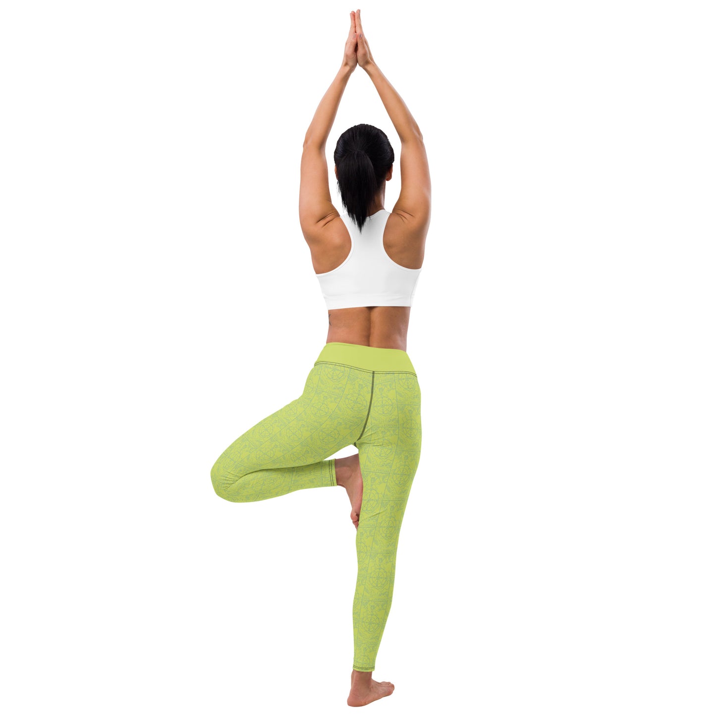 The Wheel of Fortune Card Yoga Leggings