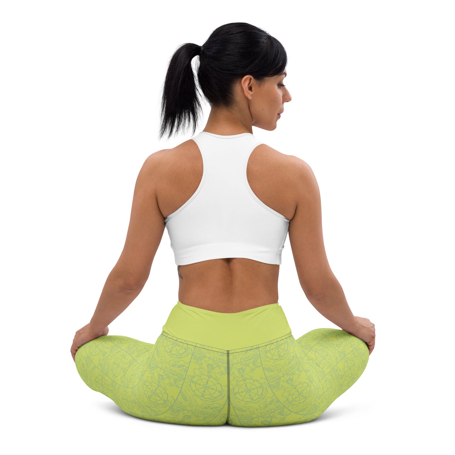 The Wheel of Fortune Card Yoga Leggings