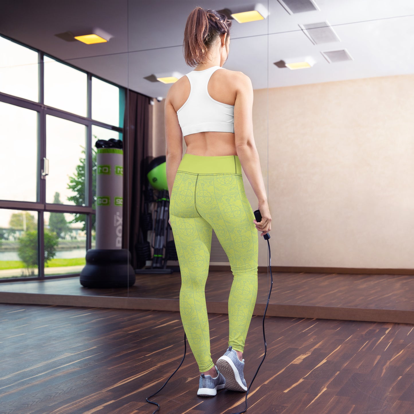 The Wheel of Fortune Card Yoga Leggings