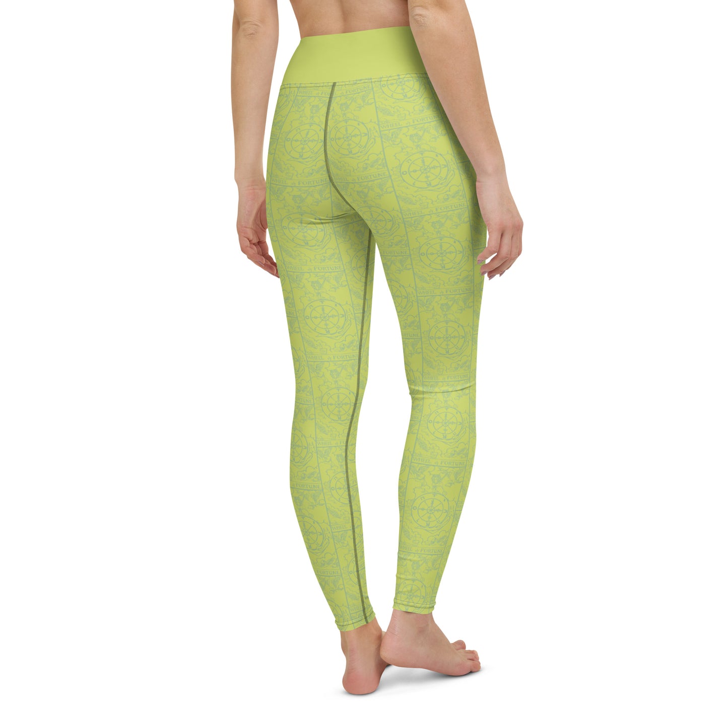 The Wheel of Fortune Card Yoga Leggings
