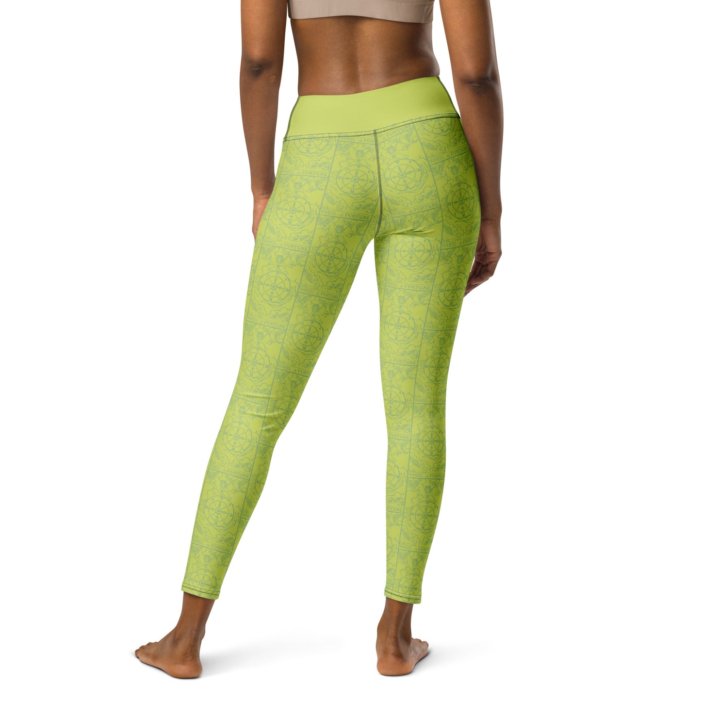 The Wheel of Fortune Card Yoga Leggings