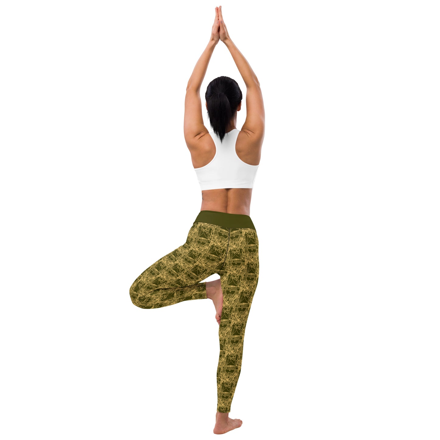 The Lovers Tarot Card Yoga Leggings