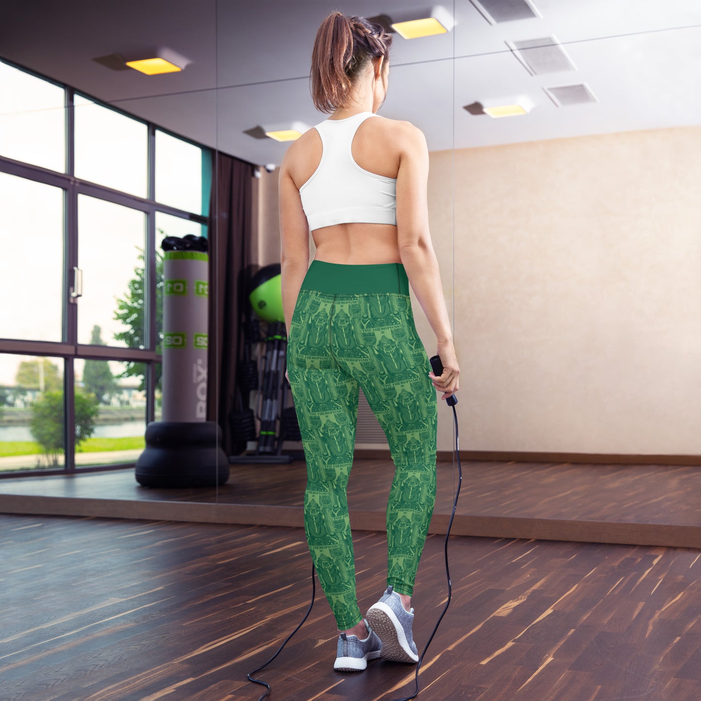 Hierophant Tarot Card Yoga Leggings