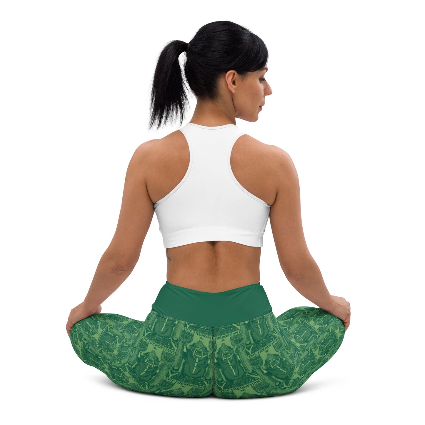 Hierophant Tarot Card Yoga Leggings