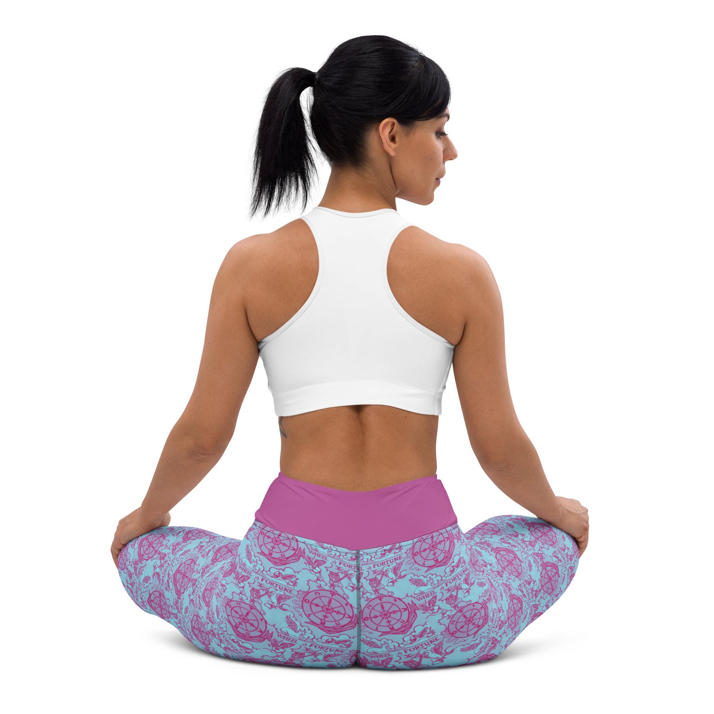 Wheel of Fortune Tarot Card Yoga Leggings