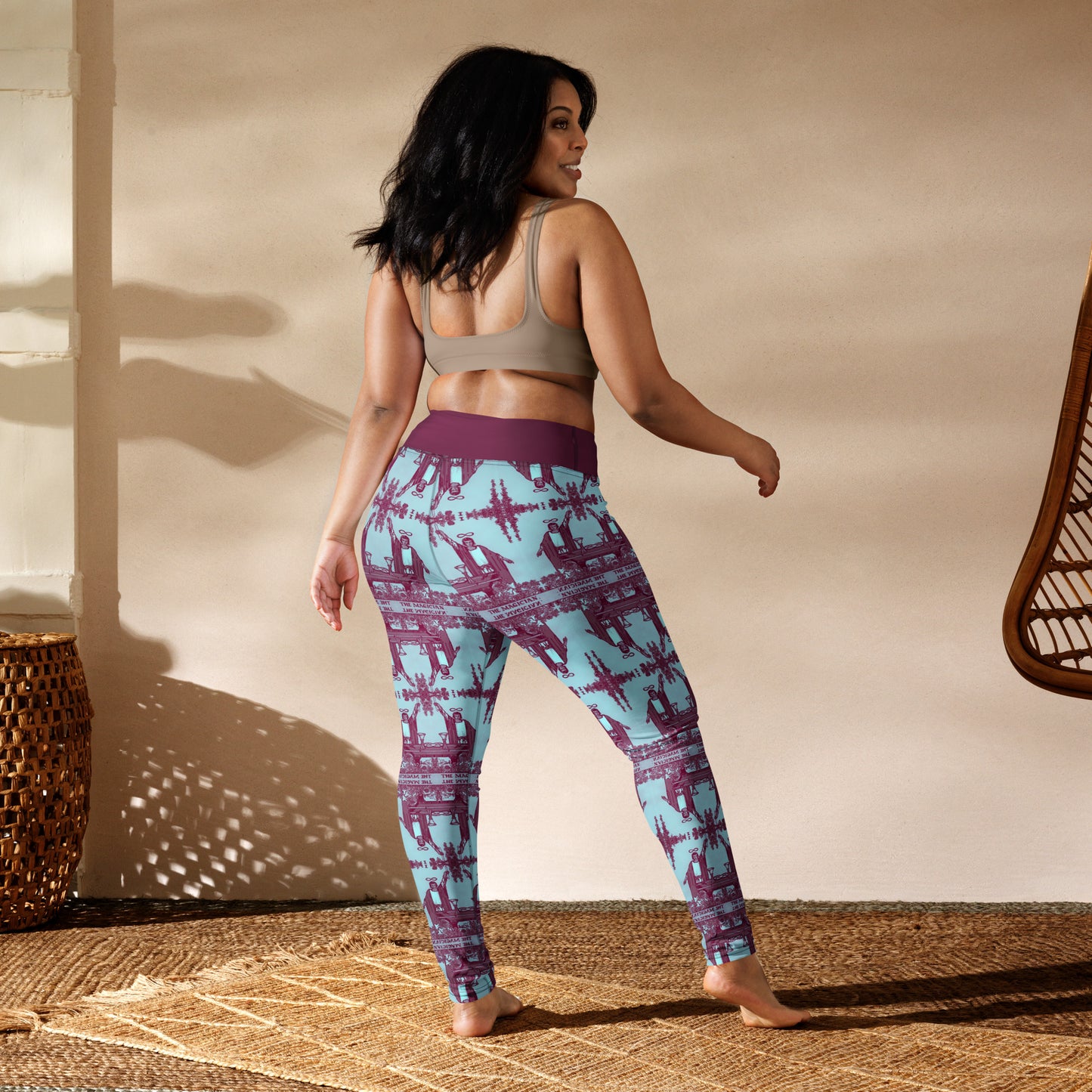 The Magician Tarot Card Yoga Leggings