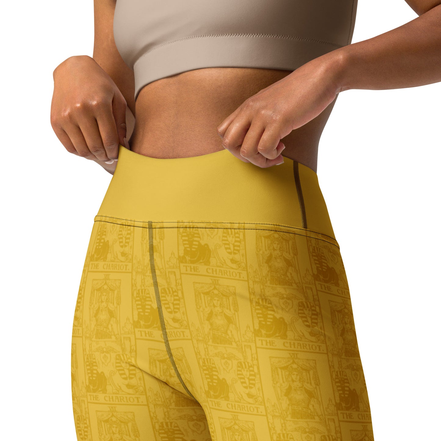 The Chariot Tarot Card Yoga Leggings