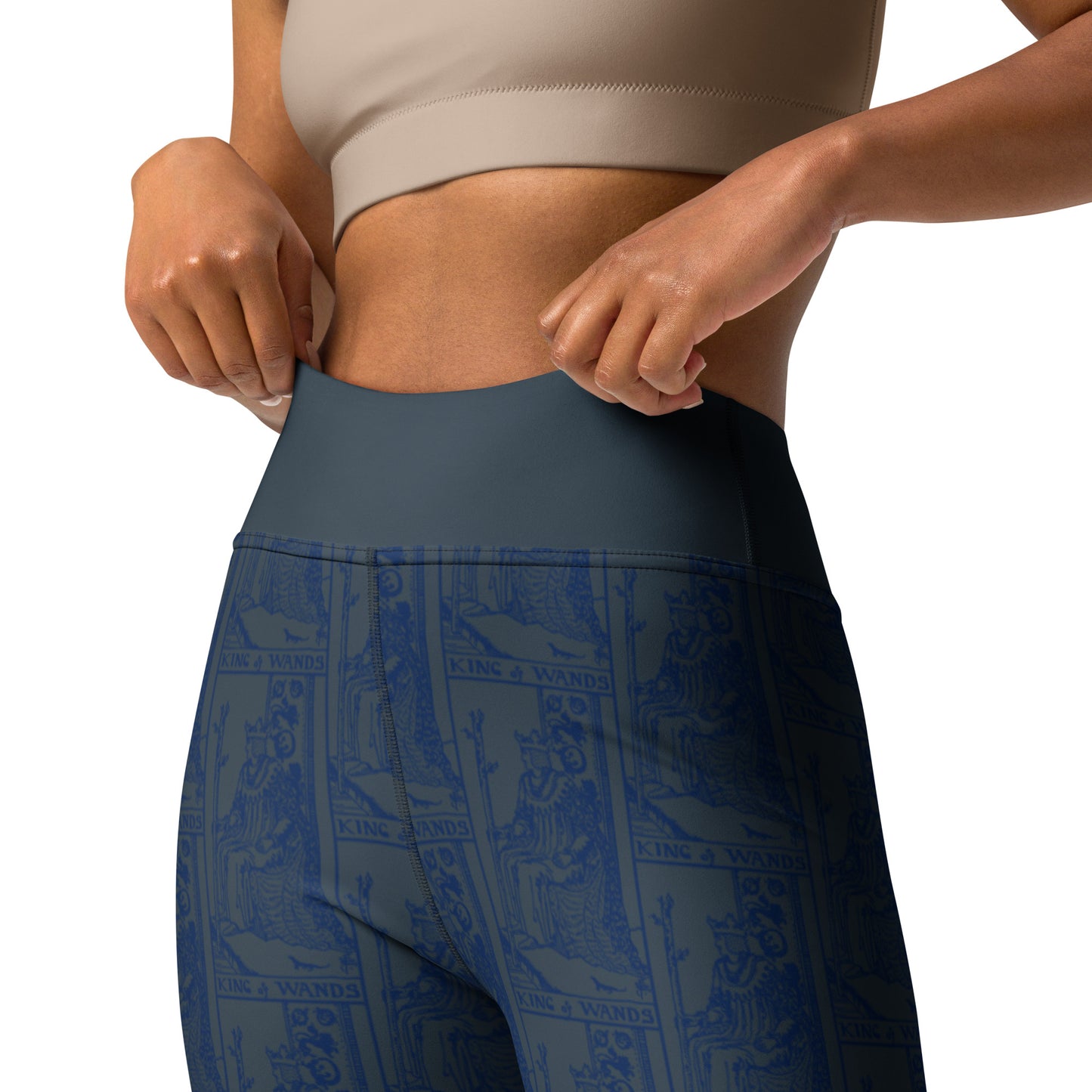 King of Wands Tarot Card Yoga Leggings