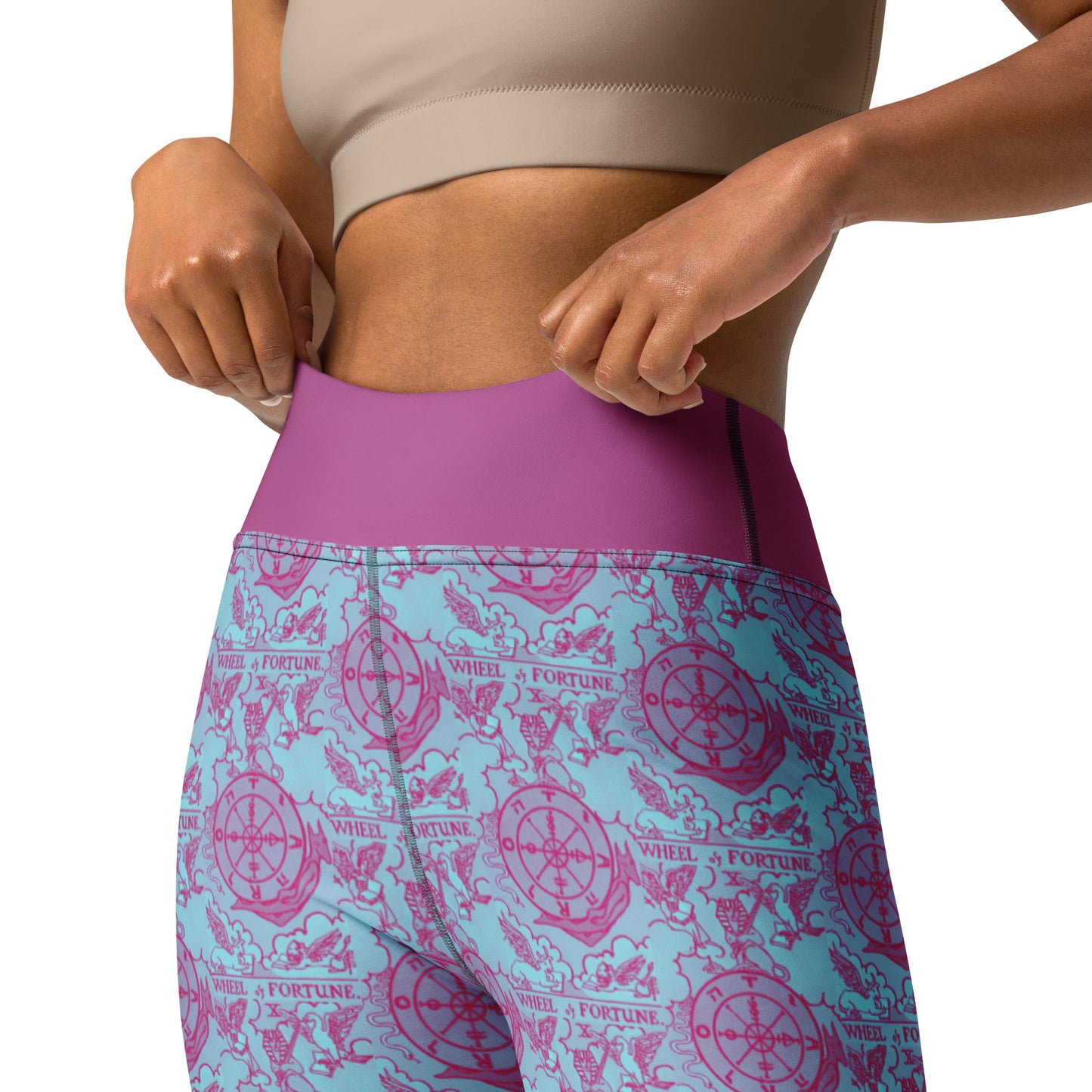 Wheel of Fortune Tarot Card Yoga Leggings
